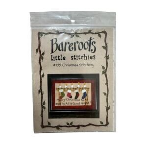 BAREROOTS Little Stitchies *NEW* Christmas Stitchery Pattern 155 Merry Christmas